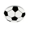 Fodbold LED-loftlampe, sort-hvid, Ø 27,5cm