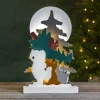 Forest Friends LED-dekolampe, isbjørn, vaskebjørn