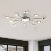 Forkromet loftlampe Meru, CCT