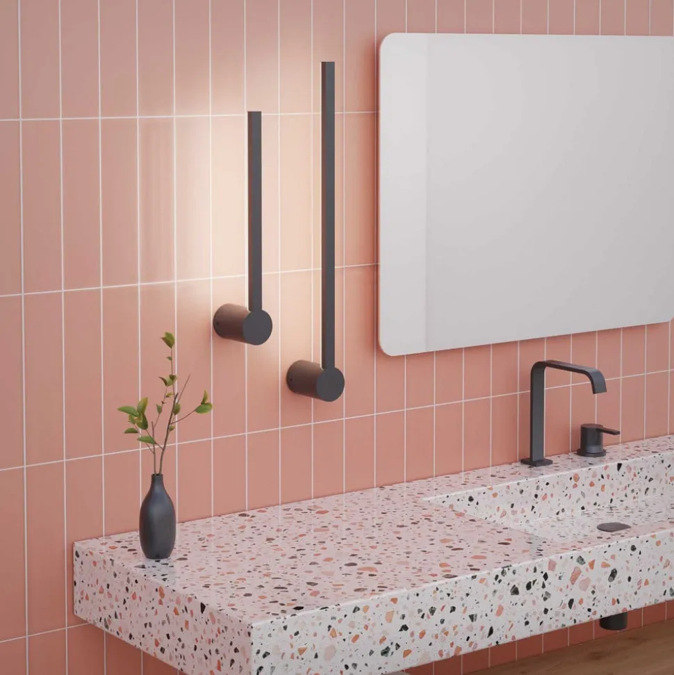 Forlight LED-væglampe til badeværelset Passeggio Nova, 60 cm, sort