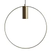 Form dekorativ pendel med ring, guld