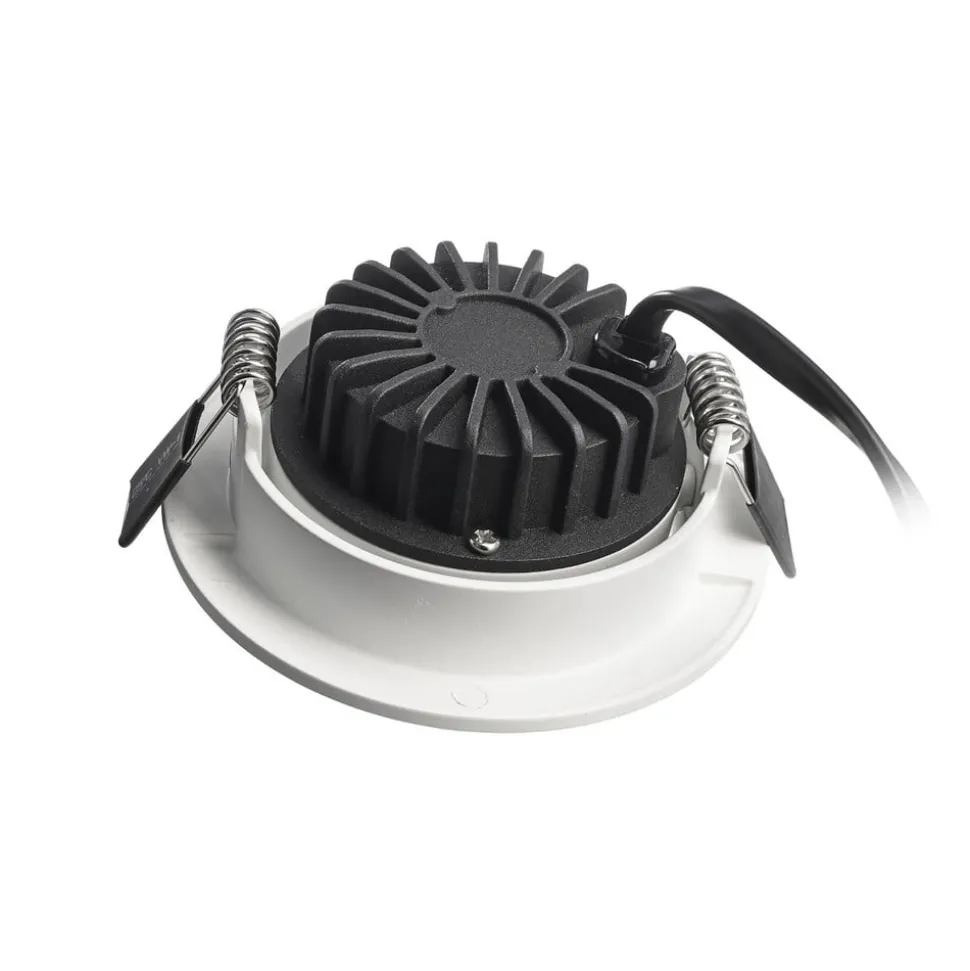 Forsænket loftlampe Dione, IP44, 2.700 K, hvid, dæmpbar