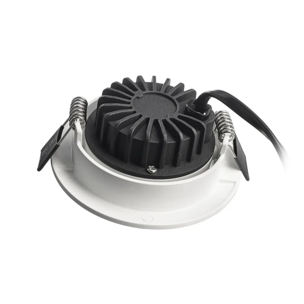 Forsænket loftlampe Dione, IP44, 4.000 K, hvid, dæmpbar