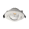 Forsænket loftlampe Dione, IP44, 3.000 K, hvid, dæmpbar