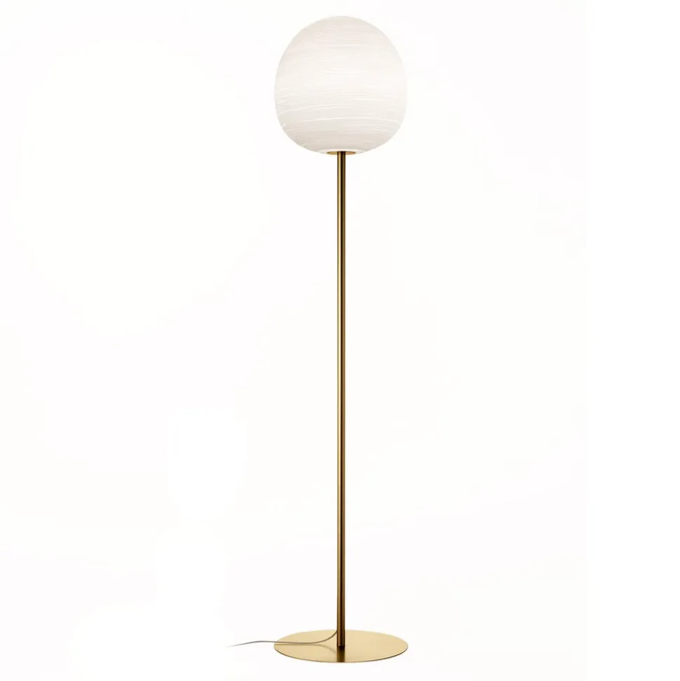 Foscarini Rituals XL gulvlampe, dæmpbar, gylden
