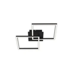 Frame LED-loftlampe, 2 lyskilder, Switch dim, sort