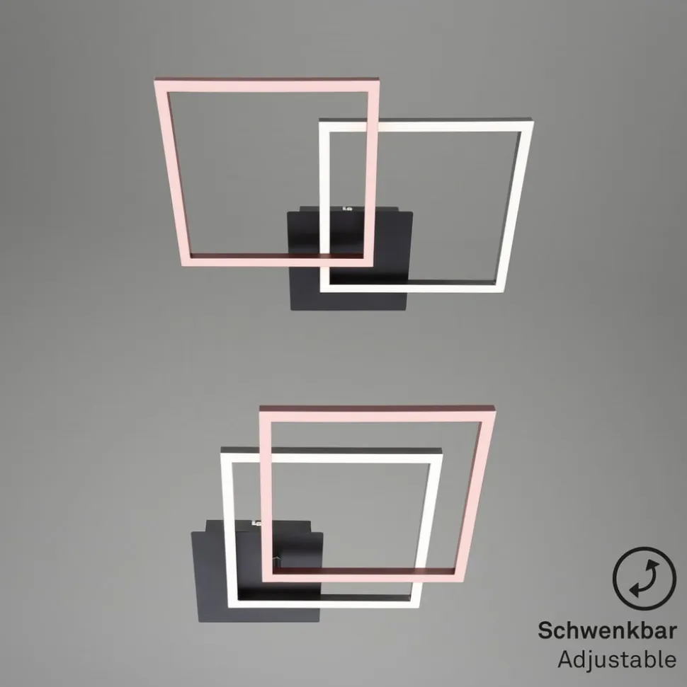 Frame LED-loftlampe, 2 lyskilder, Switch dim, sort
