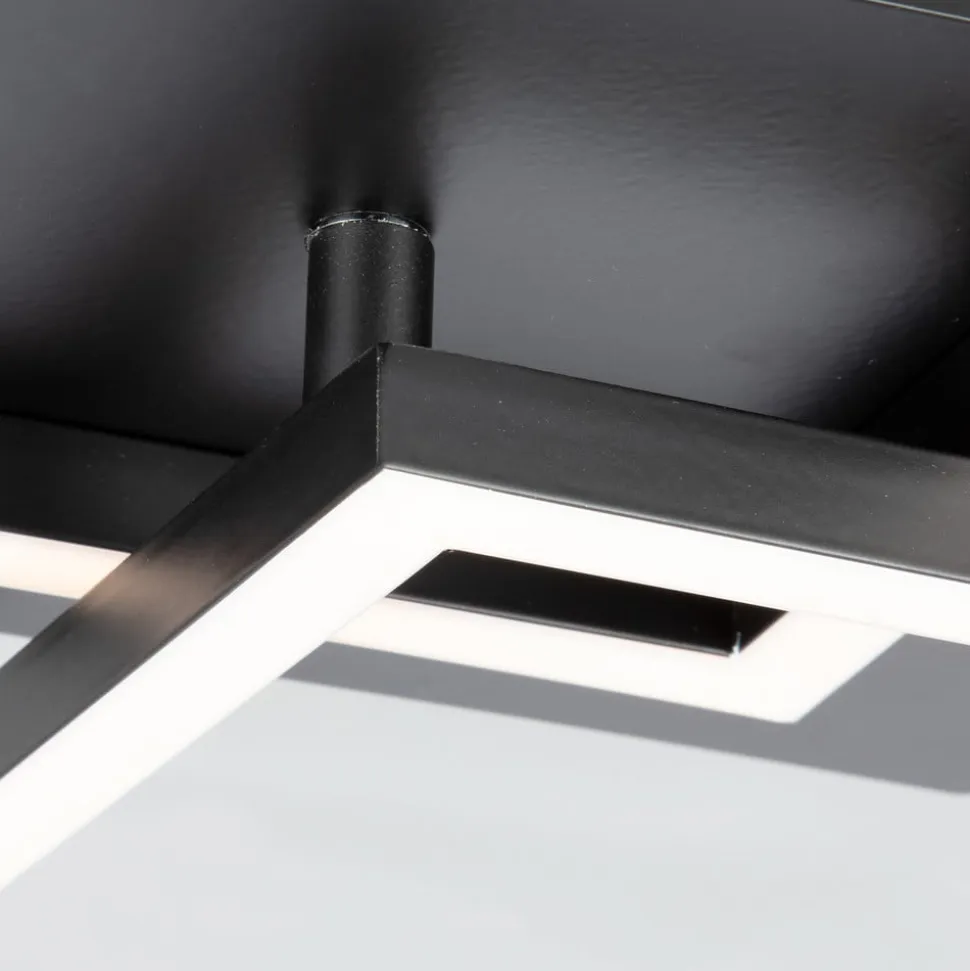 Frame LED-loftlampe, 2 lyskilder, Switch dim, sort