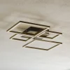Frame LED-loftslampe, CCT, 4-lys, sort