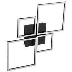 Frame LED-loftslampe, CCT, 4-lys, sort