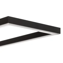 Frame LED-loftslampe, fjernbetjening, sort