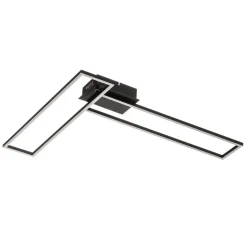 Frame LED-loftslampe, fjernbetjening, sort