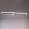Frame LED-loftslampe, fjernbetjening, krom
