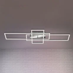 Frame loftlampe, rektangel, 3 lk., CCT, aluminium
