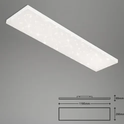 Frameless CCT LED-stjernehimmel, 120 x 30 cm