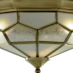 FRIDA køn loftlampe med glasindsatser