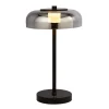 Frisbee LED-bordlampe med glasskærm
