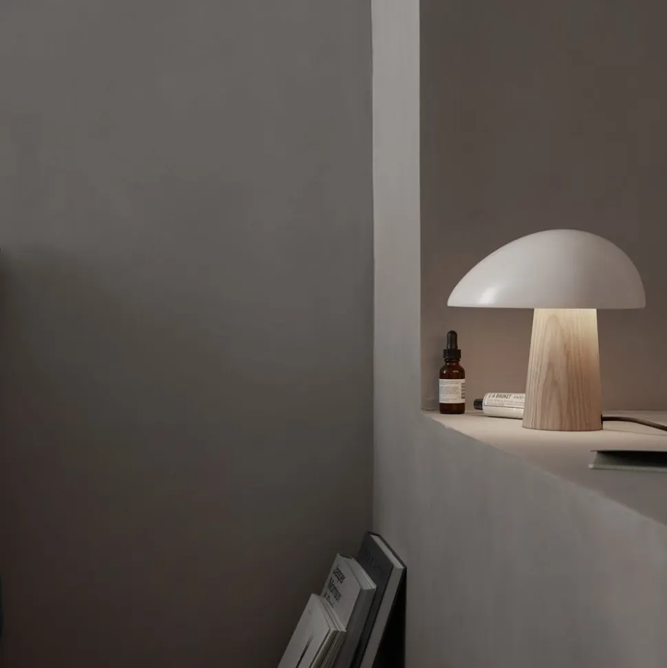 FRITZ HANSEN Night Owl bordlampe, røghvid/ask
