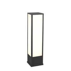 Fuerte LED-sokkellampe, antracit, aluminium, IP54