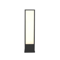 Fuerte LED-sokkellampe, antracit, aluminium, IP54