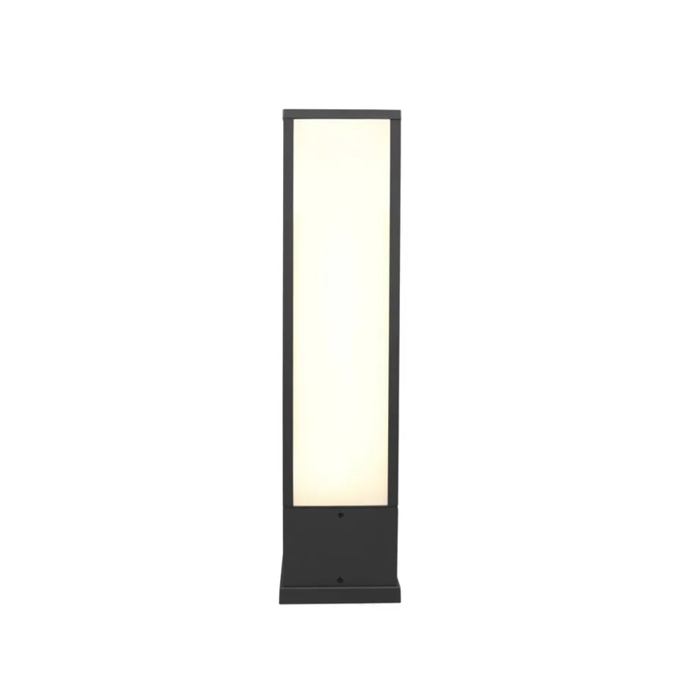 Fuerte LED-sokkellampe, antracit, aluminium, IP54