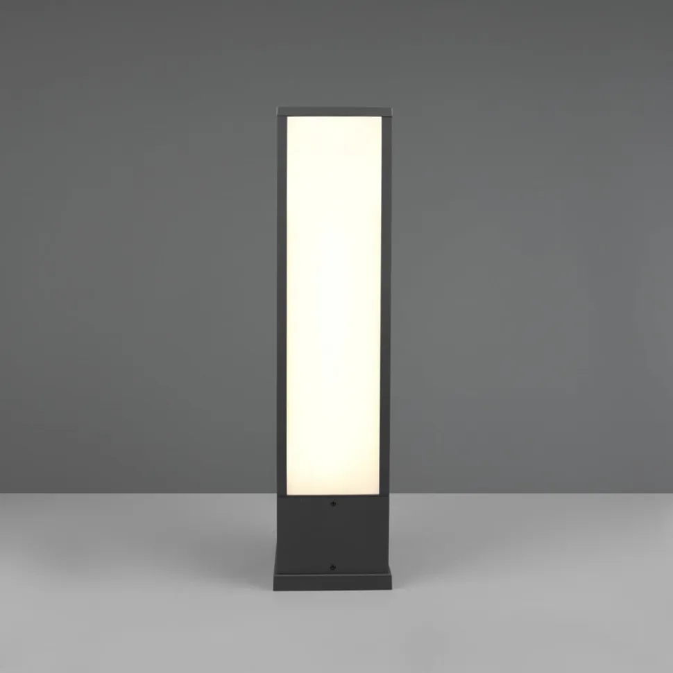 Fuerte LED-sokkellampe, antracit, aluminium, IP54