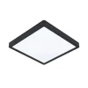 Fueva 5 loftlampe IP44 sort 3.000 K 28x28cm
