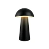 Fungo Mini LED-bordlampe, sort, touch, plast