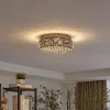 Funklende LED-loftlampe Felias, rund form