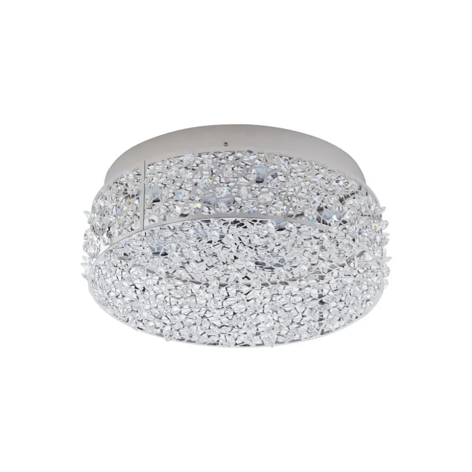 Funklende LED-loftlampe Felias, rund form