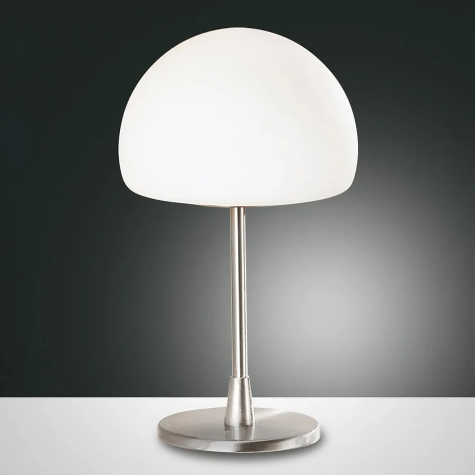 Gaia LED-bordlampe med touchdæmper, krom
