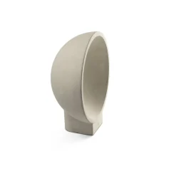 Gaia LED-sokkellampe, grå, beton, højde 38,8 cm