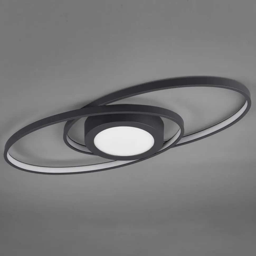 Galaxy LED-loftslampe, dæmpbar, antracit