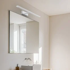 Gallery LED-væglampe, kromfarvet, metalbredde 62 cm IP44