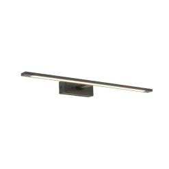 Gallery LED-væglampe, sort, metal, bredde 62 cm, IP44
