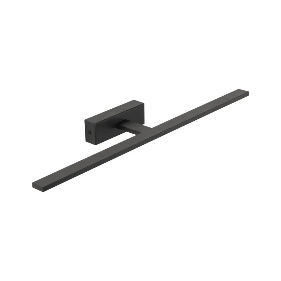 Gallery LED-væglampe, sort, metal, bredde 62 cm, IP44