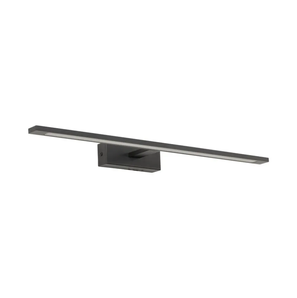 Gallery LED-væglampe, sort, metal, bredde 62 cm, IP44