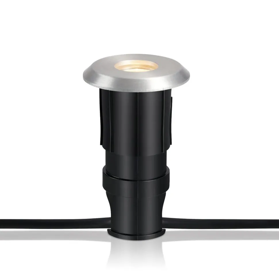 Garden 24 Decklight, sølv, toplys, 0,8W