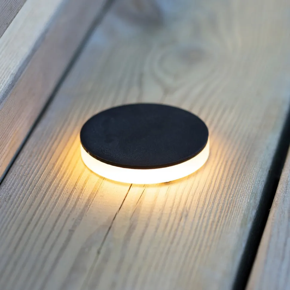 Garden 24 Decklight sort 3W sideværts Ø6cm