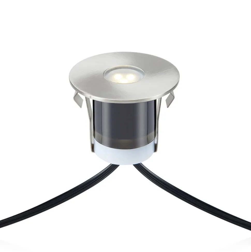 Garden 24 Decklight sæt med 3 i sølv, 3x0,8W