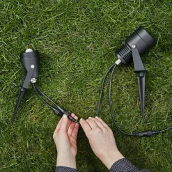 Garden 24 LED-spot, sort, 9 watt