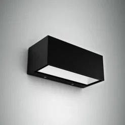 Gemini udendørs LED-væglampe, 22 cm, 4.000K, antracit