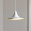 Genisy hængelampe, hvid, Ø 31 cm, metal, E27
