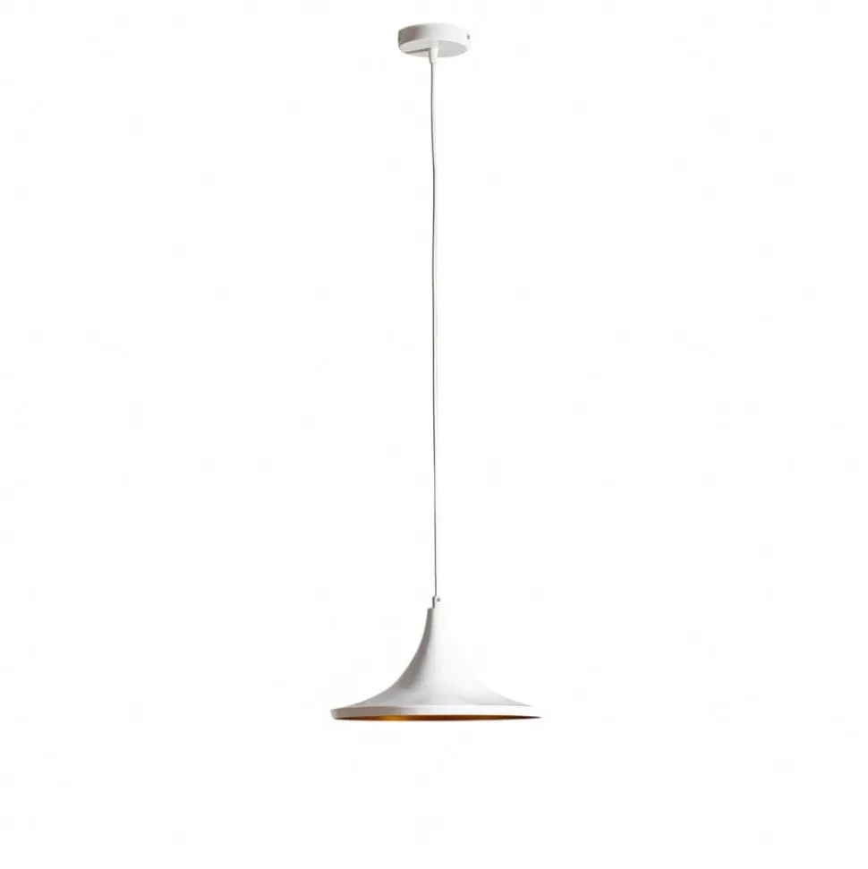Genisy hængelampe, hvid, Ø 31 cm, metal, E27