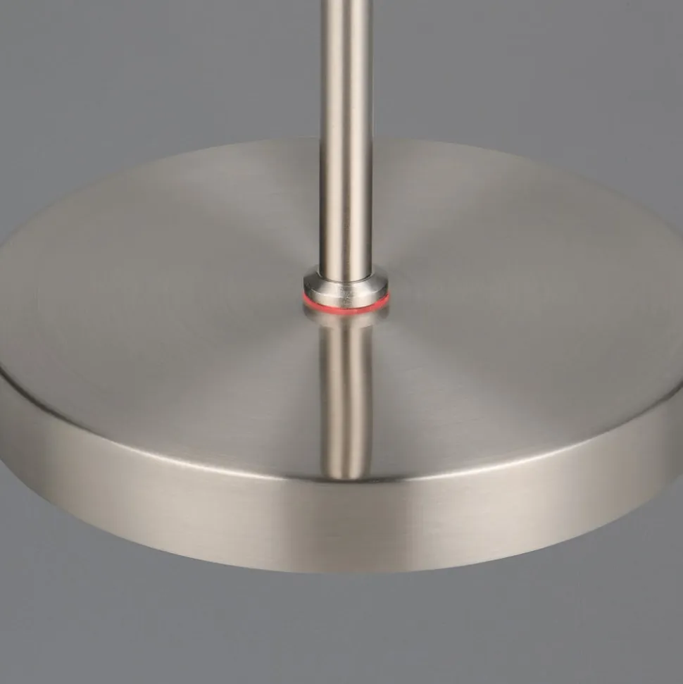 Genopladelig LED-gulvlampe Moreno, mat nikkel, CCT, dæmpbar
