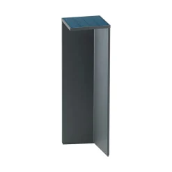 Genopladelig LED-solcellelampe Nusolar antracit, højde 50 cm