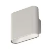 Genopladelig LED-væglampe Magnetics, sølv, op & ned, bredde 10 cm