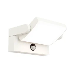 Ginger udendørs LED-væglampe med sensor hvid, IP54
