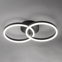 Giotto LED-loftlampe, 2 lyskilder, sort