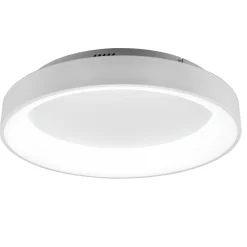 Girona LED-loftlampe med fjernbetjening, hvid